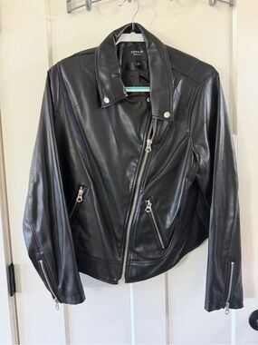 Torrid Black Faux Leather Moto Jacket soze 2